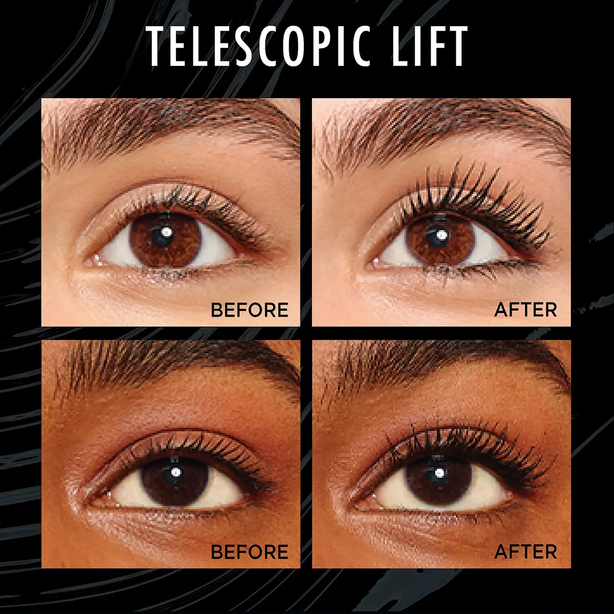 L'Oreal Paris Telescopic Lift Mascara 0.33 Fl Oz | Lengthening & Volumizing Lash Lift for Sensitive Eyes - view 2