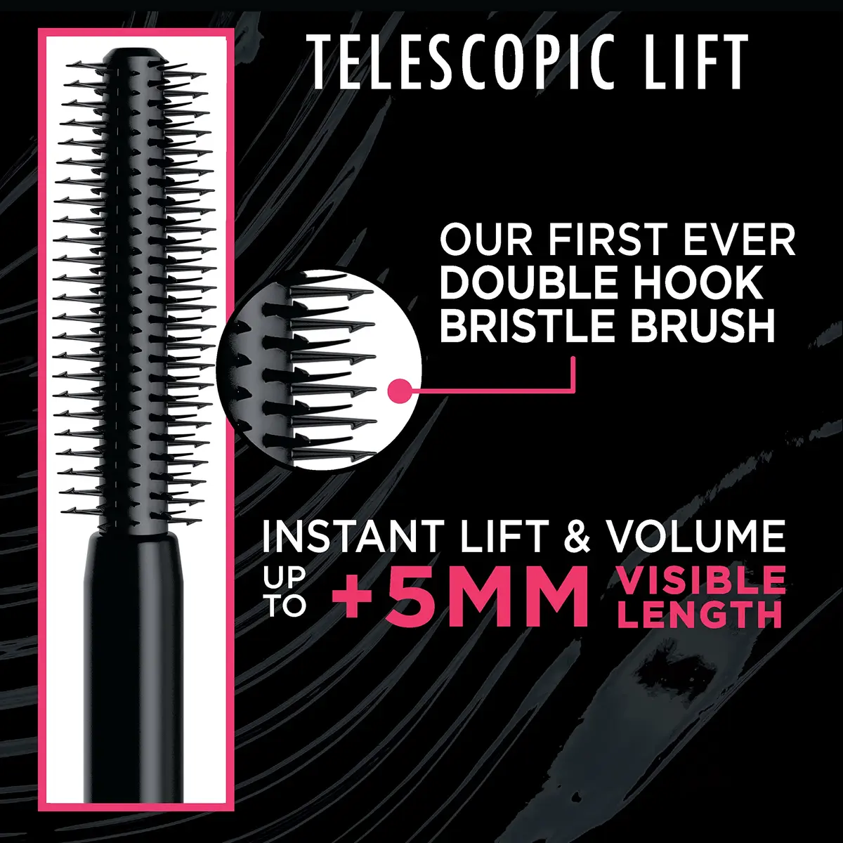 L'Oreal Paris Telescopic Lift Mascara 0.33 Fl Oz | Lengthening & Volumizing Lash Lift for Sensitive Eyes - view 3