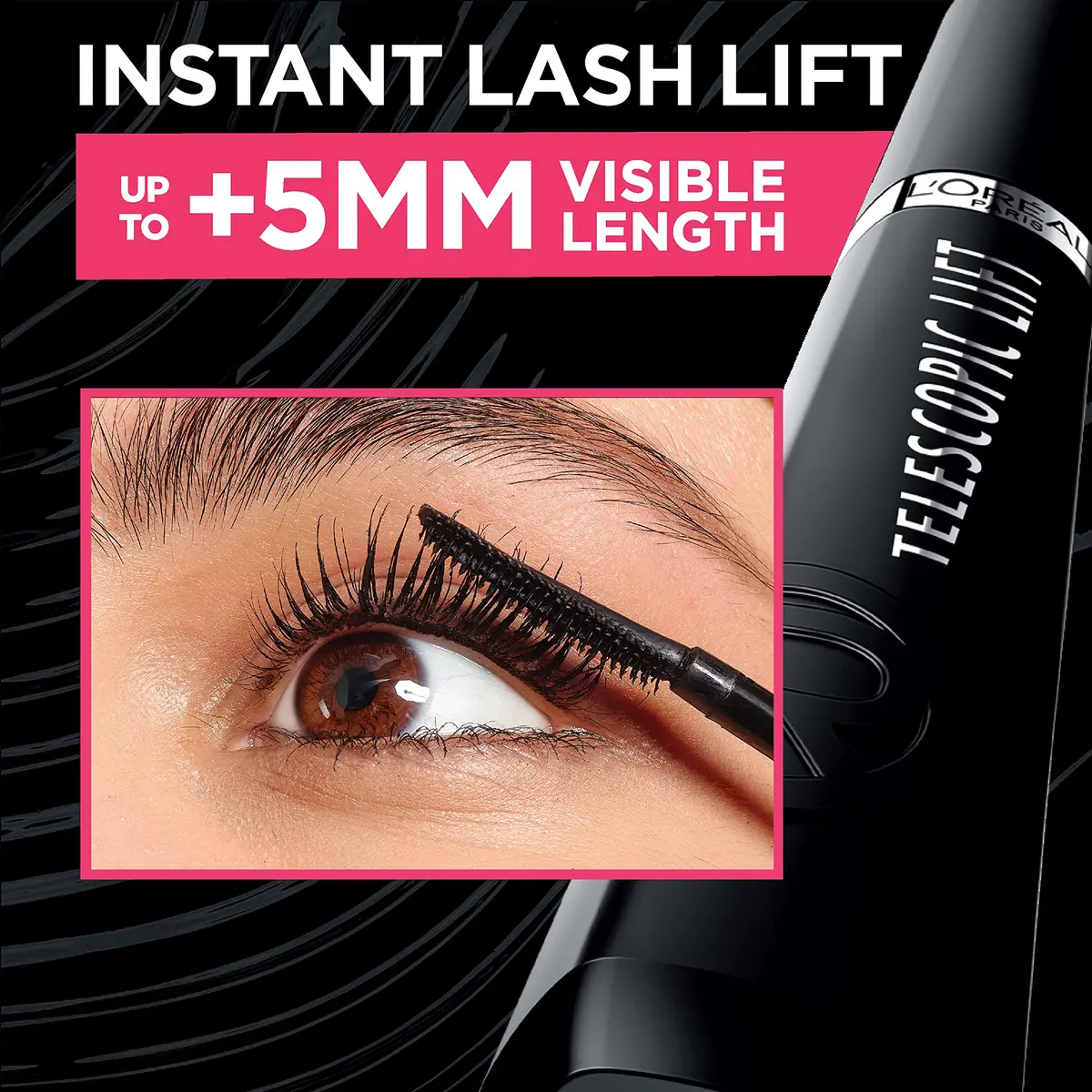 L'Oreal Paris Telescopic Lift Mascara 0.33 Fl Oz | Lengthening & Volumizing Lash Lift for Sensitive Eyes - view 4