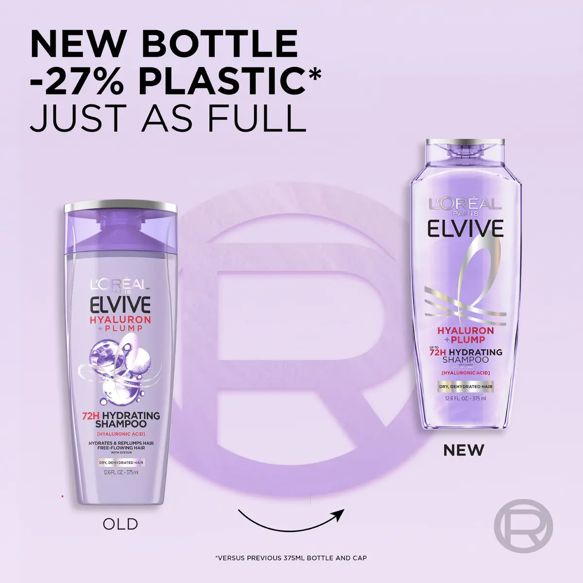 L'Oreal Paris Elvive Hyaluron Plump Shampoo, 12.6 Fl Oz | Hydrates & Adds Shine for Dry Hair - view 4