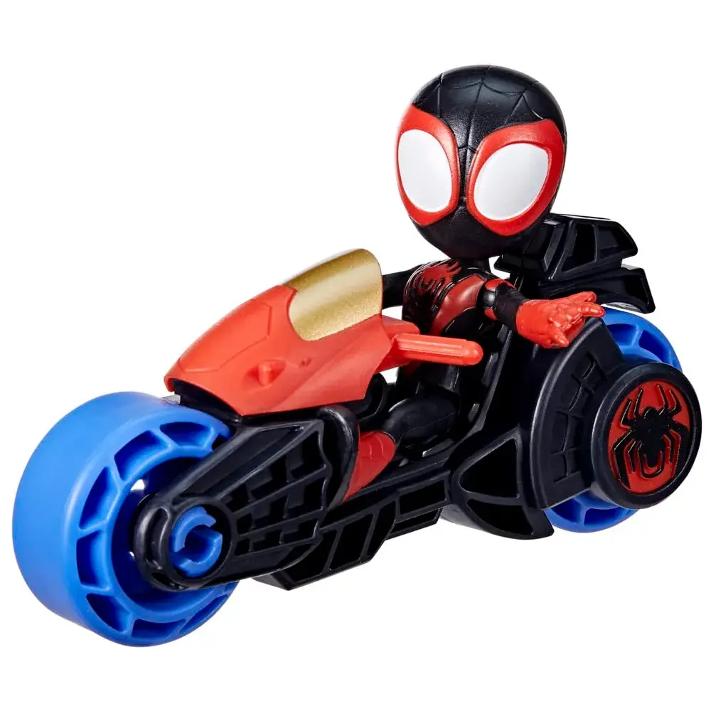 Spidey and His Amazing Friends Miles Morales Action Figure with Toy Motorcycle, Preschool Toys, 150g (0.33lb) | Ages 3 and Up - view 3