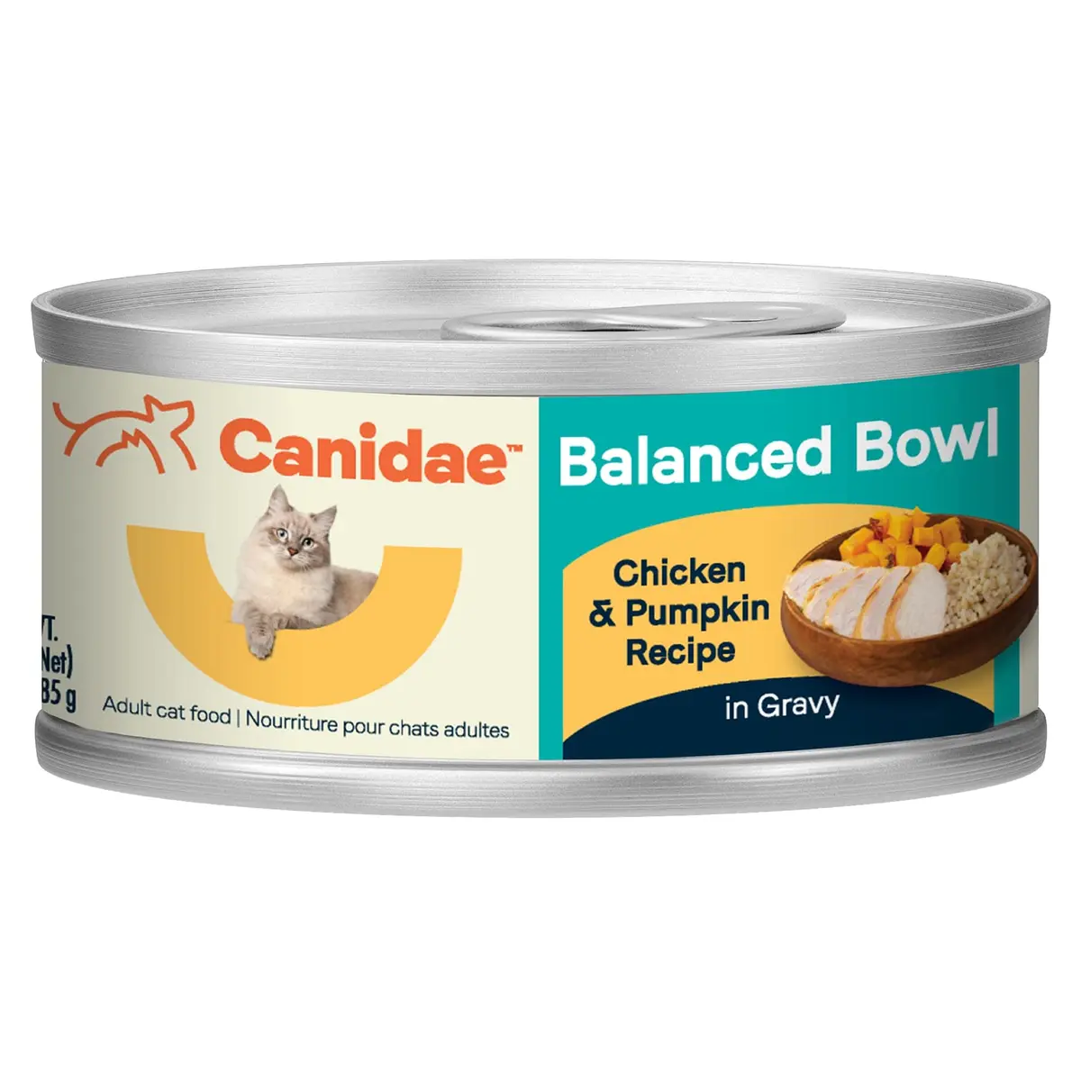 CANIDAE Balanced Bowl Wet Cat Food, Chicken & Pumpkin, 3 oz | Wholesome Hydrating Meal - main product image