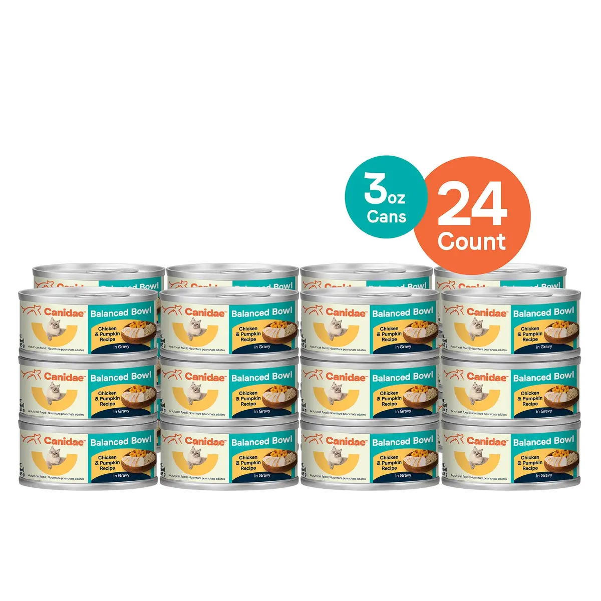 CANIDAE Balanced Bowl Wet Cat Food, Chicken & Pumpkin, 3 oz | Wholesome Hydrating Meal - view 7