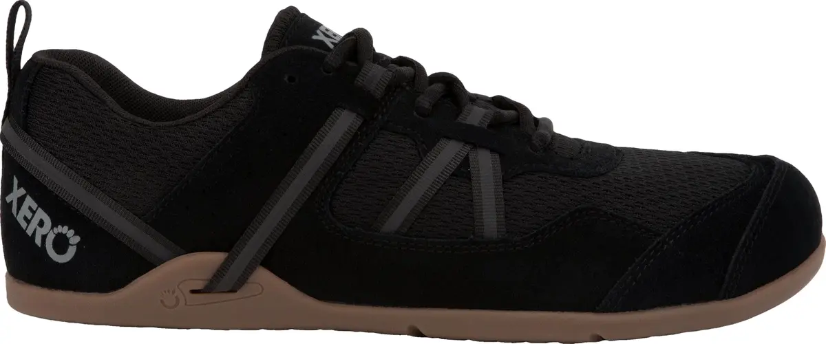 Xero Shoes Prio Suede Barefoot Athletic Sneaker for Men, Black/Gum, 25cm (9.8" US Men's 10) | Natural Movement & All-Day Comfort - view 7