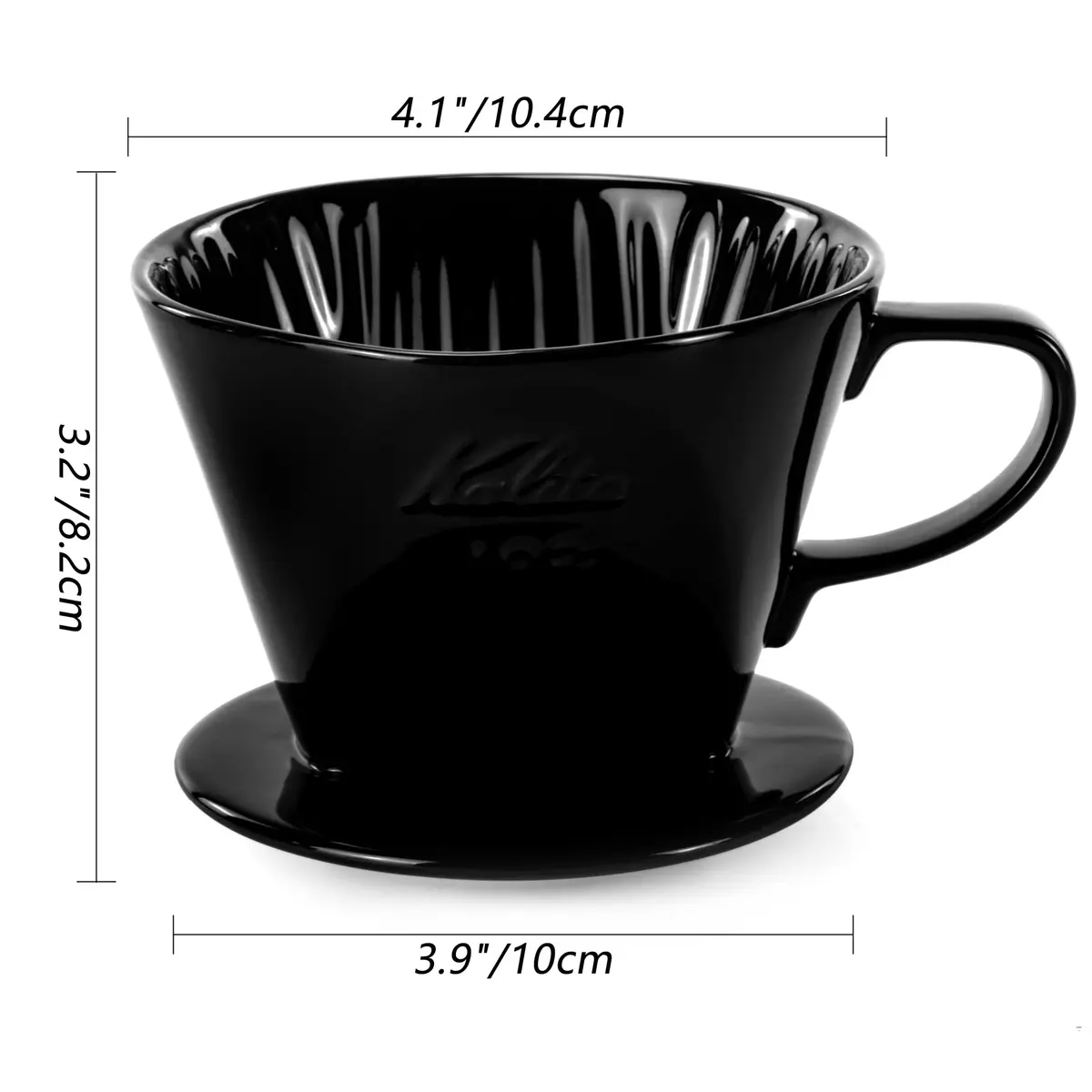 LHUKSGF Pour Over Ceramic Coffee Dripper 2 Cups | High-Quality Ceramic, Portable & Durable - view 5