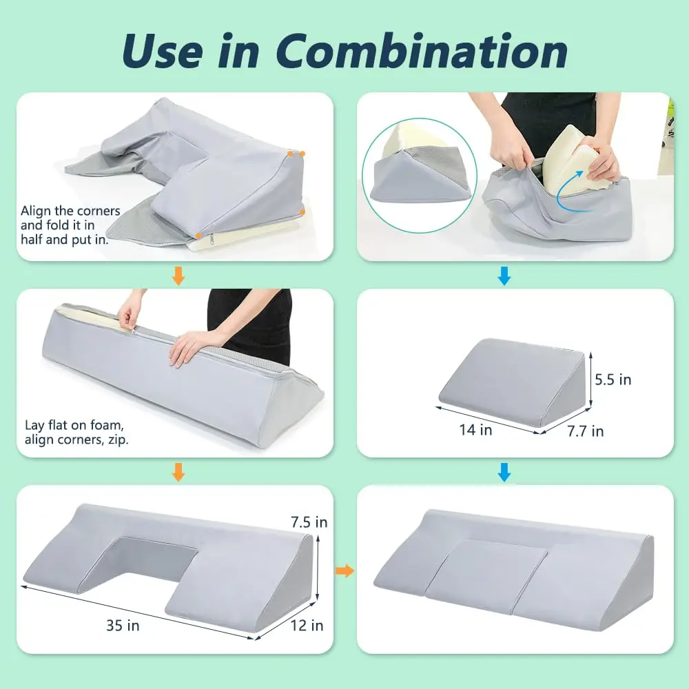 Mistuki U-Shaped Turning Wedge Body Positioner 35" (88.9 cm) | Aids Post-Surgery Recovery & Prevents Bedsores - view 2
