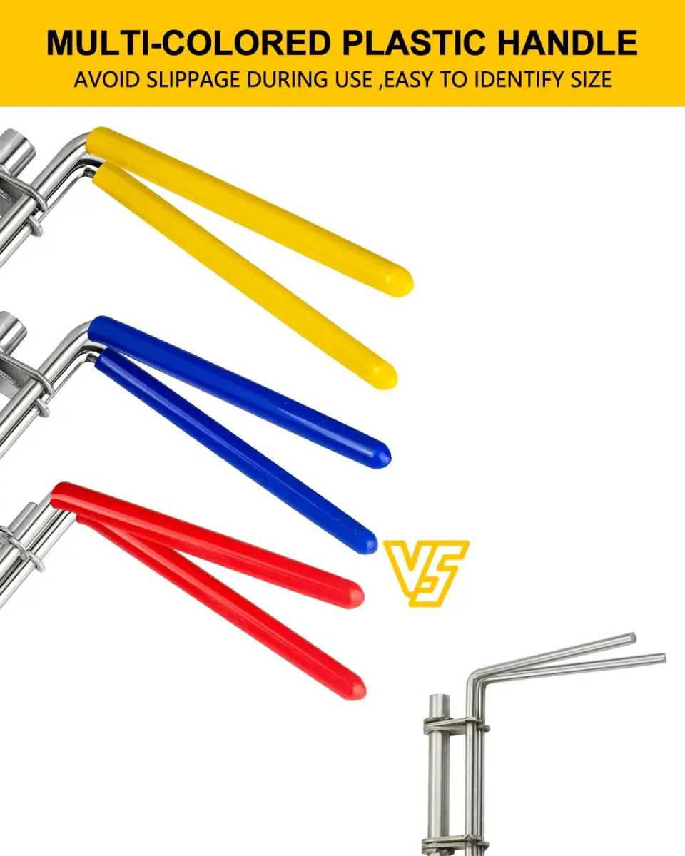 VEHIFOMO Hydraulic Seal Installation Tool Kit with Pick and Hook Set, 5 Pcs Stainless Steel | For Rod Seals & U-Cups - view 3