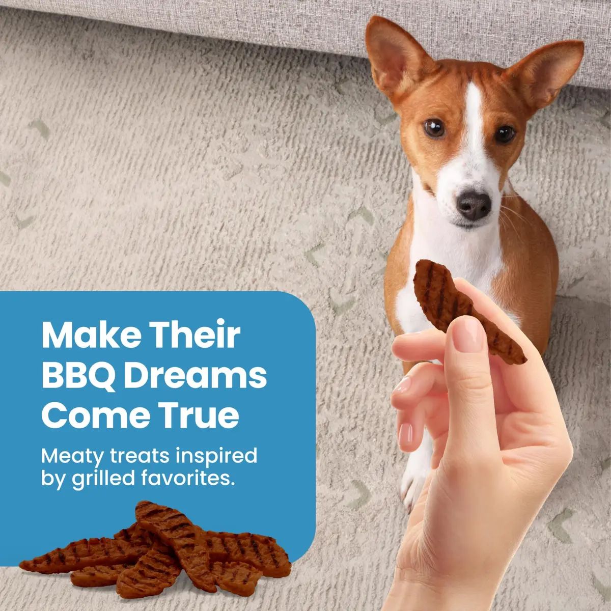 Blue Buffalo Nudges Grillers Steak Dog Treats 453g (16 oz) | Real USA Beef First, Soft & Easy to Tear - view 6