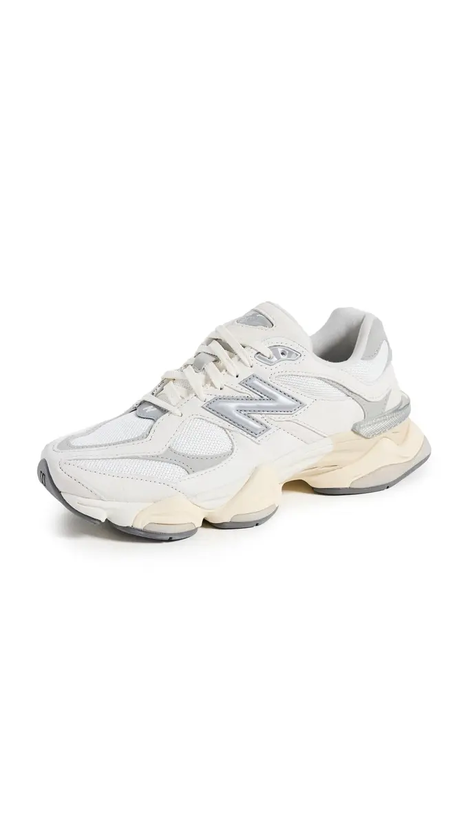 New Balance 9060 Sneaker, Sea Salt/Concrete/Silver Met, 10 US Men/11.5 US Women | Modern Casual Comfort - main product image
