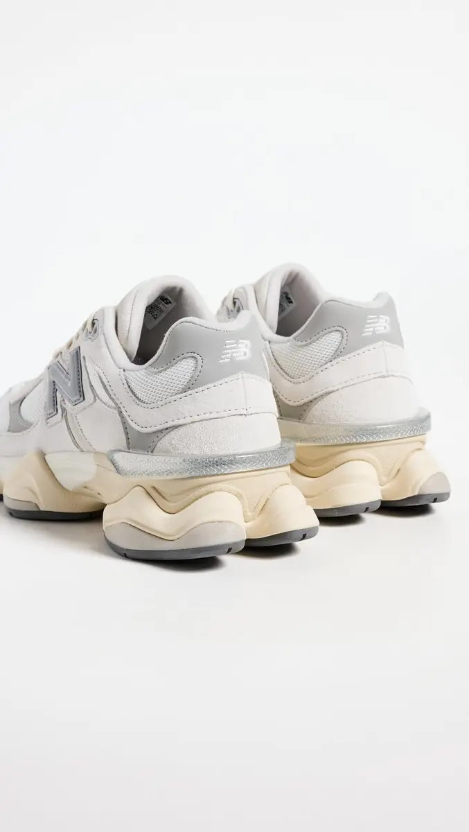 New Balance 9060 Sneaker, Sea Salt/Concrete/Silver Met, 10 US Men/11.5 US Women | Modern Casual Comfort - view 4