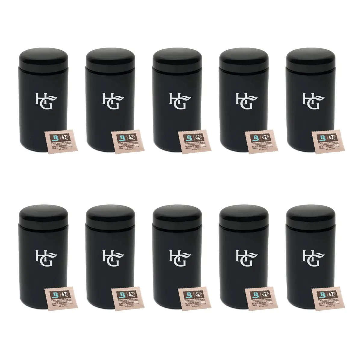 Herb Guard 500 ml UV Glass Jar & Humidity Pack | Airtight, Anti-Static, Travel-Ready (70-120c) - main product image