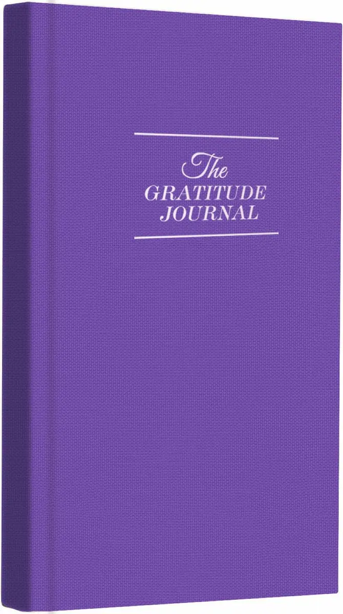 GOSSIP FOX Gratitude Journal Purple A5 | Daily Affirmation & Reflection Planner for Happiness - main product image