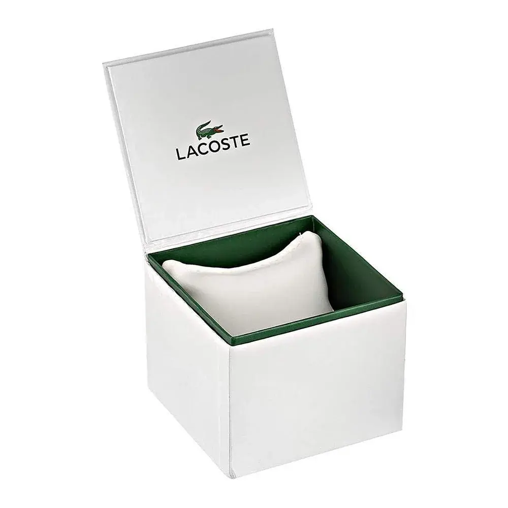 Lacoste 12.12 Men's Quartz Watch 42mm (1.65in) Blue Silicone | Sporty Fashion Timepiece with Crocodile Detail - view 4
