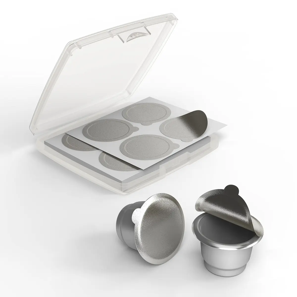 Triplot Aluminum Lids for Nespresso OriginalLine Capsules, 200 Count (37mm) | Reusable Coffee Pod Seals for Rich Crema - view 2