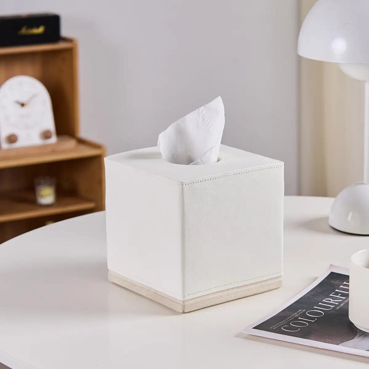 Polytree Tissue Box Cover Square Resin 5.5 Inch | Heavy Duty Home Decor - view 6