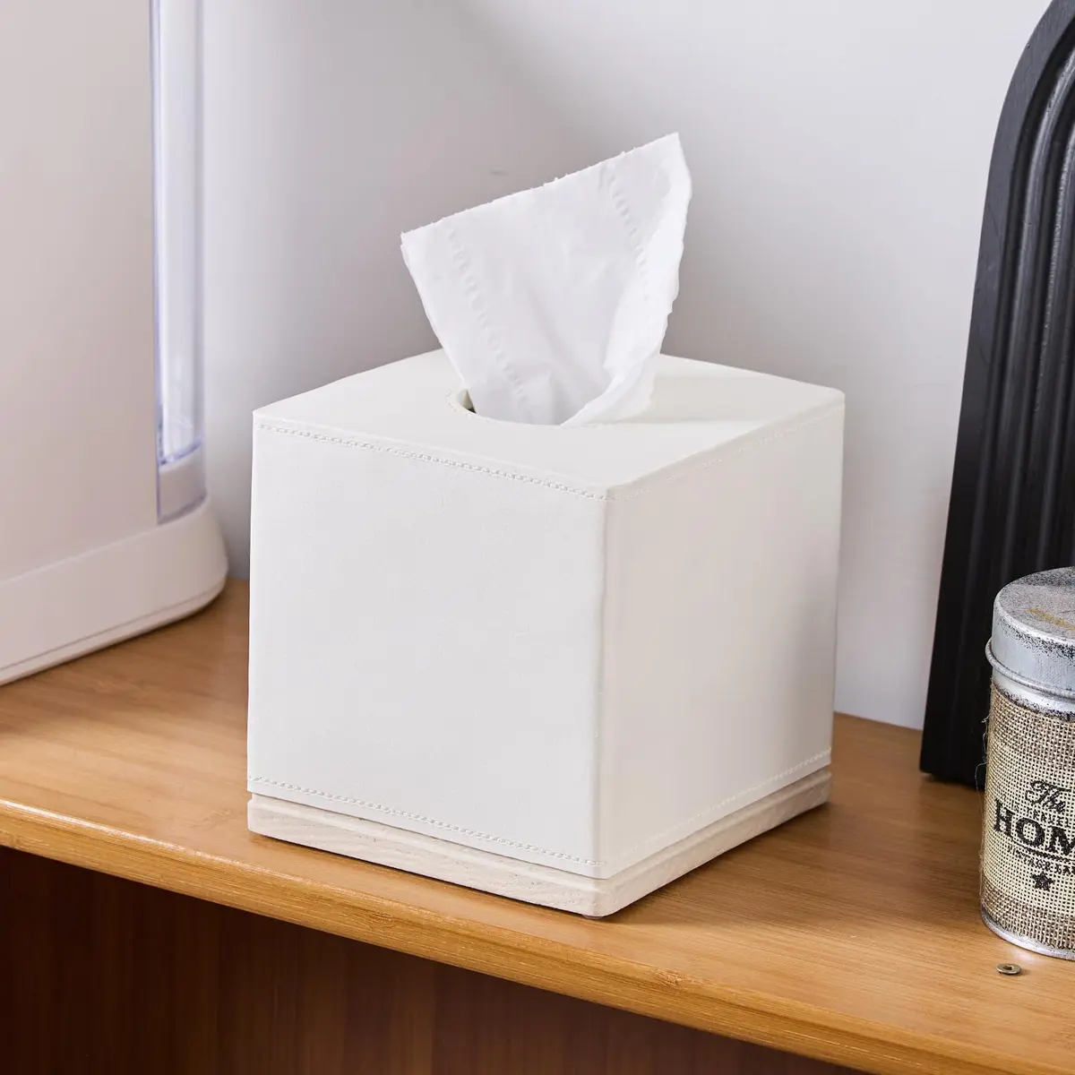 Polytree Tissue Box Cover Square Resin 5.5 Inch | Heavy Duty Home Decor - view 7