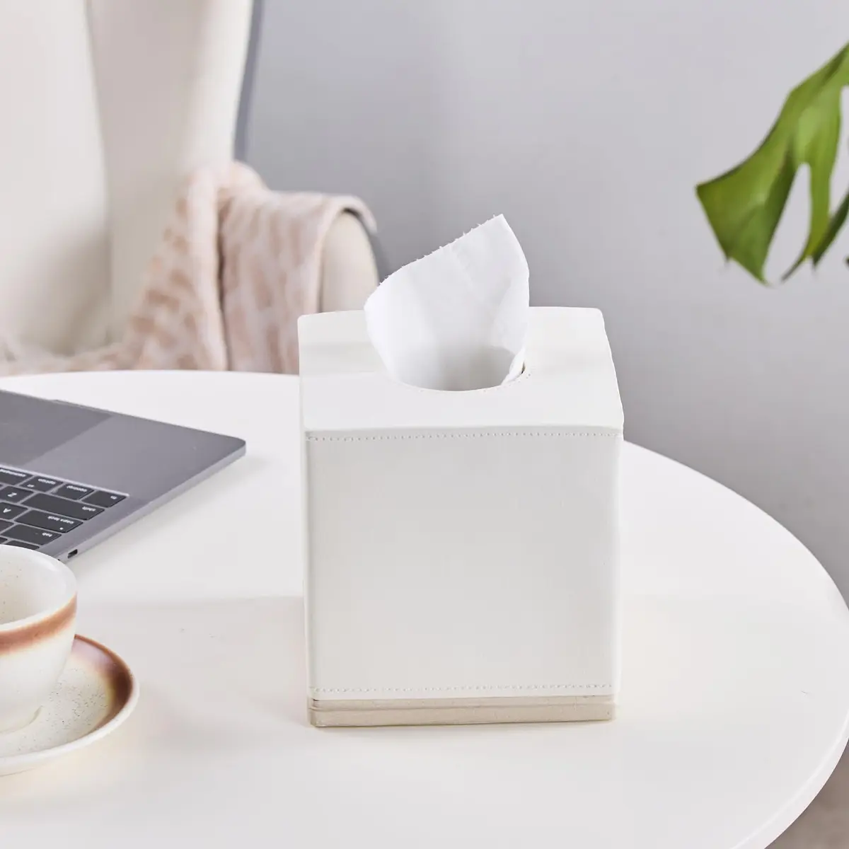 Polytree Tissue Box Cover Square Resin 5.5 Inch | Heavy Duty Home Decor - view 8