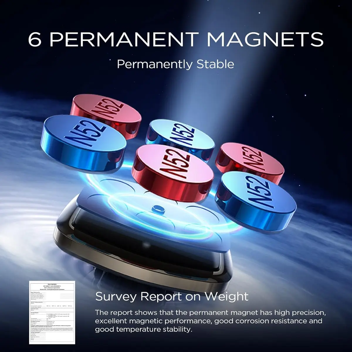 LISEN Magnetic Phone Holder for Car with Upgraded Clip | 360° Adjustable, Case Friendly, Gold - view 5