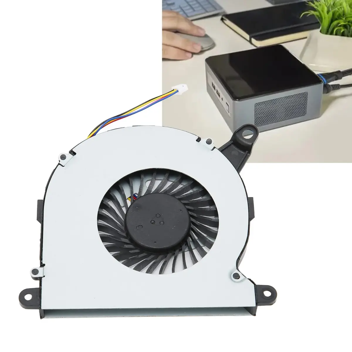 Gugxiom Replacement CPU Cooling Fan for Intel NUC8 Series | 4-Pin Connector, 5V/0.6A - view 3