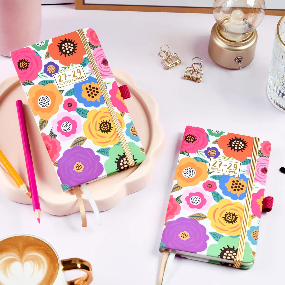 Tullofa 3-Year Pocket Calendar 6.3" x 3.8" (Jan 2027 - Dec 2029) | Monthly Planner with Elastic Closure & Pen Holder - view 8