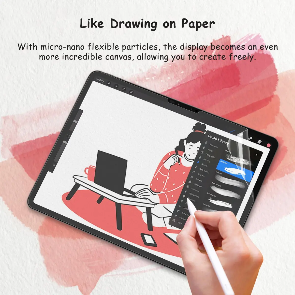 bersem Paperfeel Screen Protector for iPad 11/10.9 Inch | Anti-Glare, Paper Texture, High Sensitivity - view 4