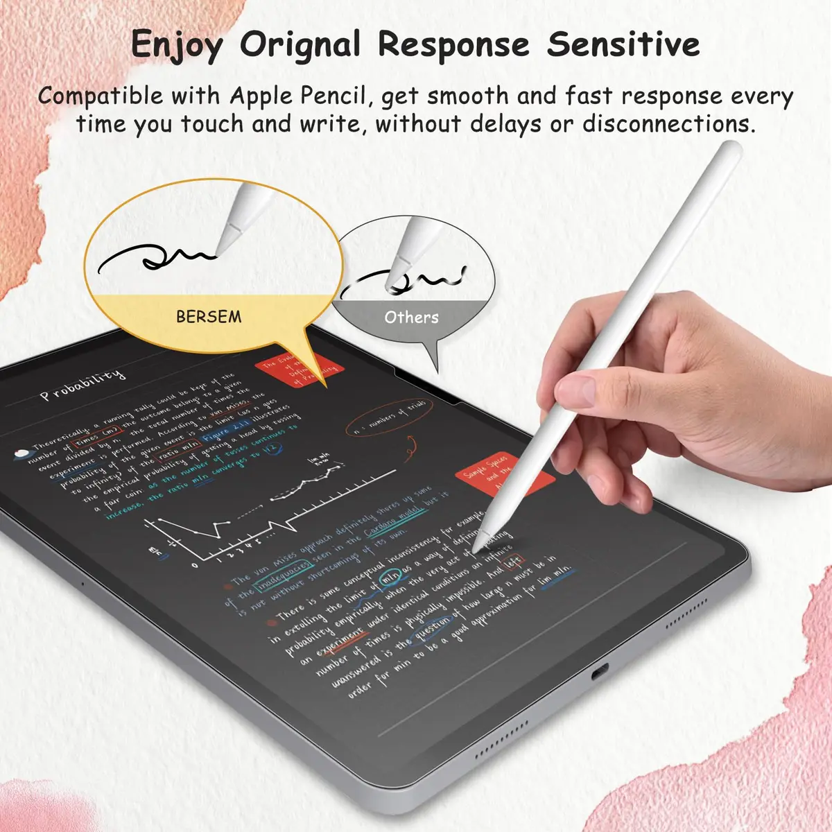 bersem Paperfeel Screen Protector for iPad 11/10.9 Inch | Anti-Glare, Paper Texture, High Sensitivity - view 5