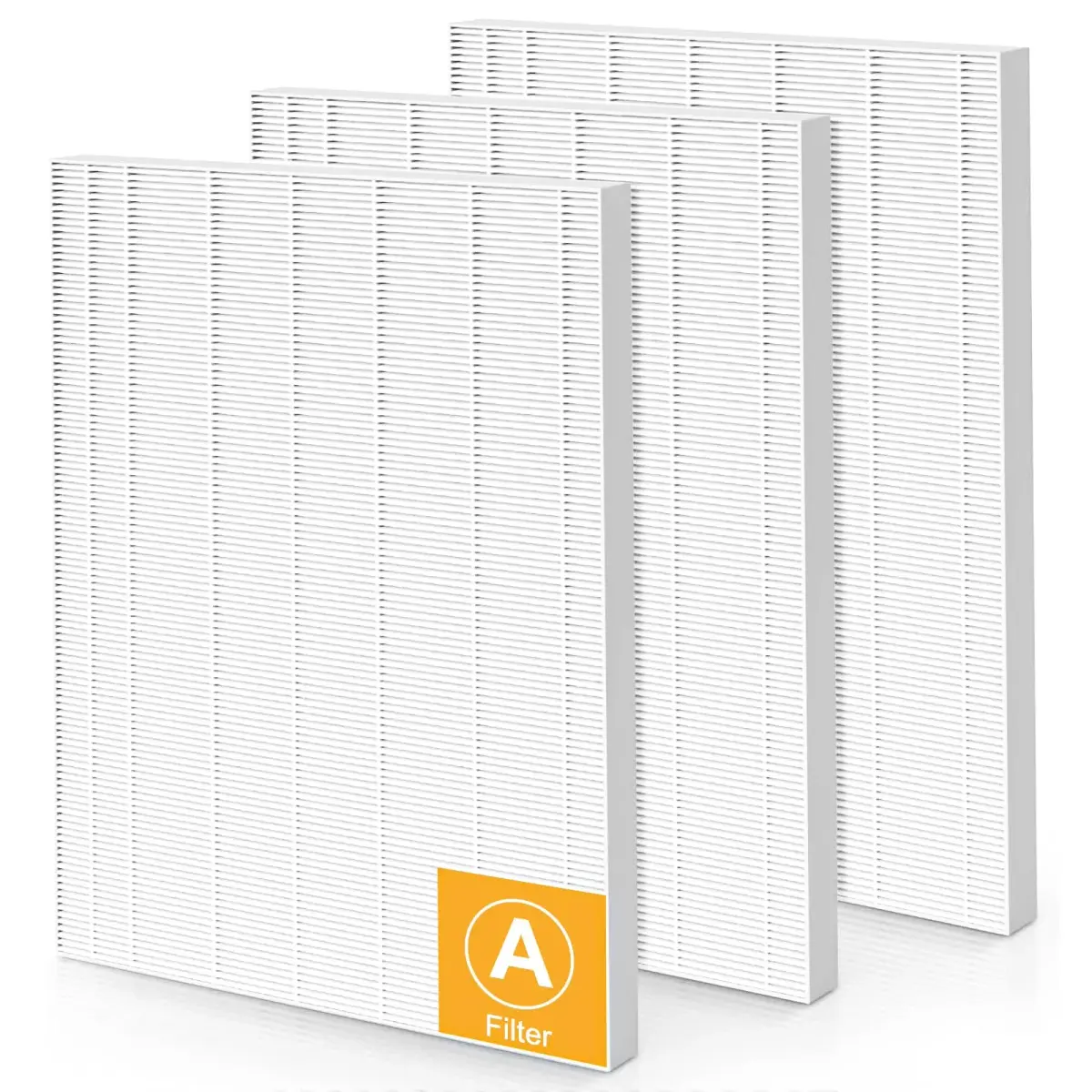 isinlive 115115 Replacement Filters for Winix Air Purifiers - 3 True HEPA Filters (5"x5"x5") - main product image