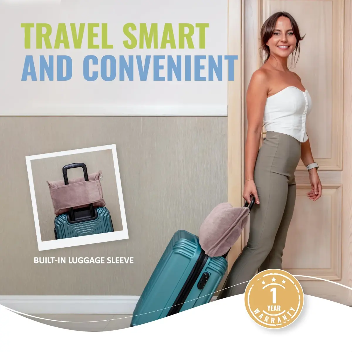 BOACAY Soft & Warm Travel Blanket Pillow 160x100cm (63x40") | Essential for Flights, Cars, Office - Compact, Lightweight, Polyester - view 4