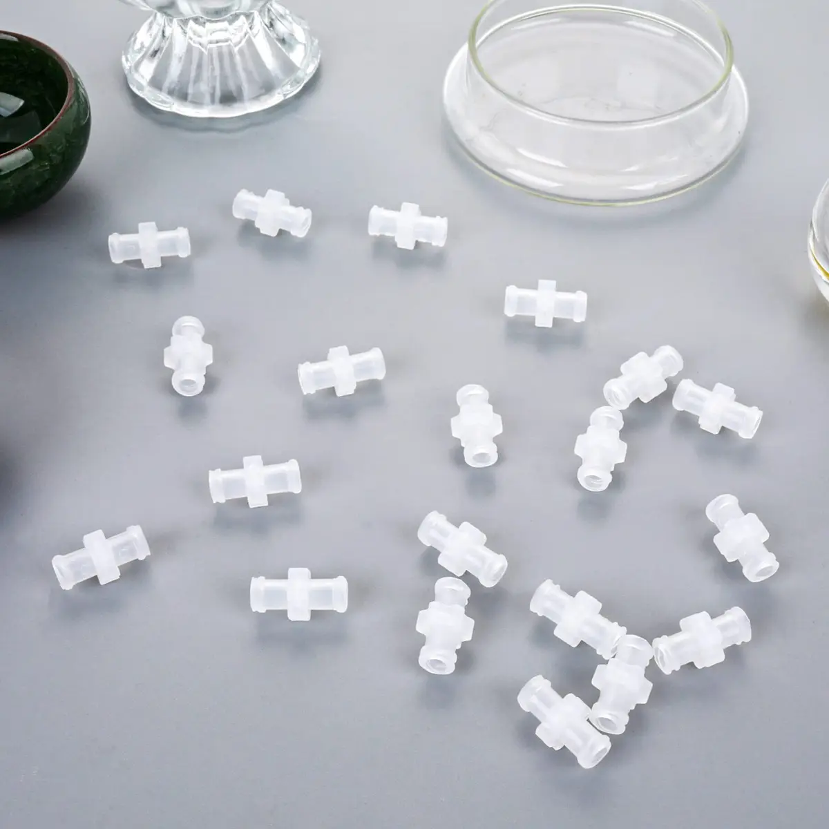 Abeillo 20 Pcs Luer Lock Syringe Adaptor Set - Female to Female Luer Connectors | For Gas & Liquid Media - view 7
