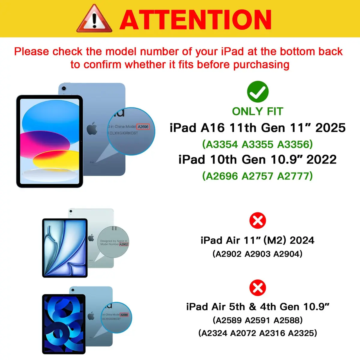 ProCase 2 Pcs Tempered Glass Screen Protector for iPad 11-inch 11th Gen (2025) & 10.9-inch 10th Gen (2022) | 9H Hardness, HD Clear - view 2