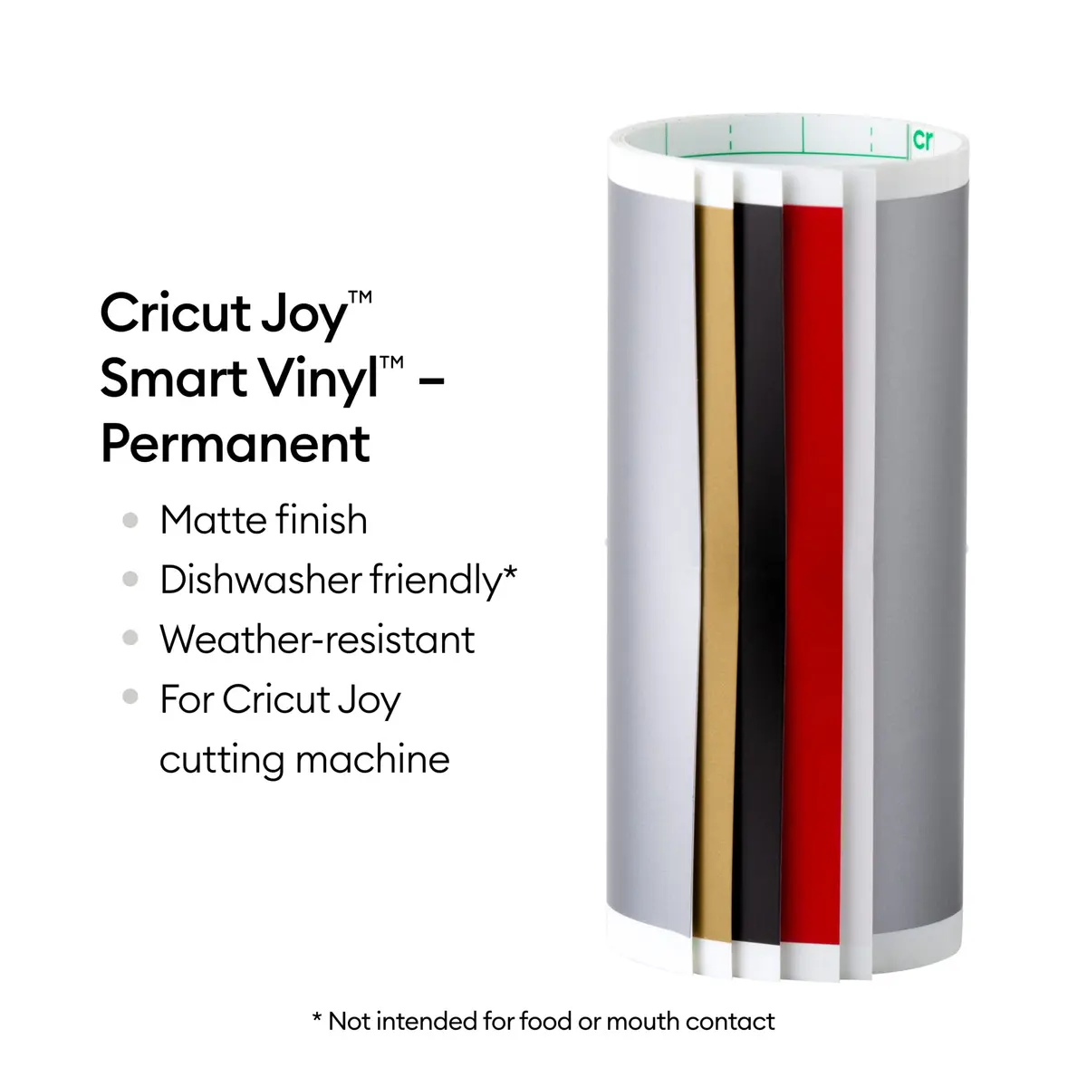 Cricut Smart Permanent Matte Vinyl (5.5in x 48in / 13.9cm x 121.9cm) Elegance Sampler | Matless Cutting for Joy Machine - view 3