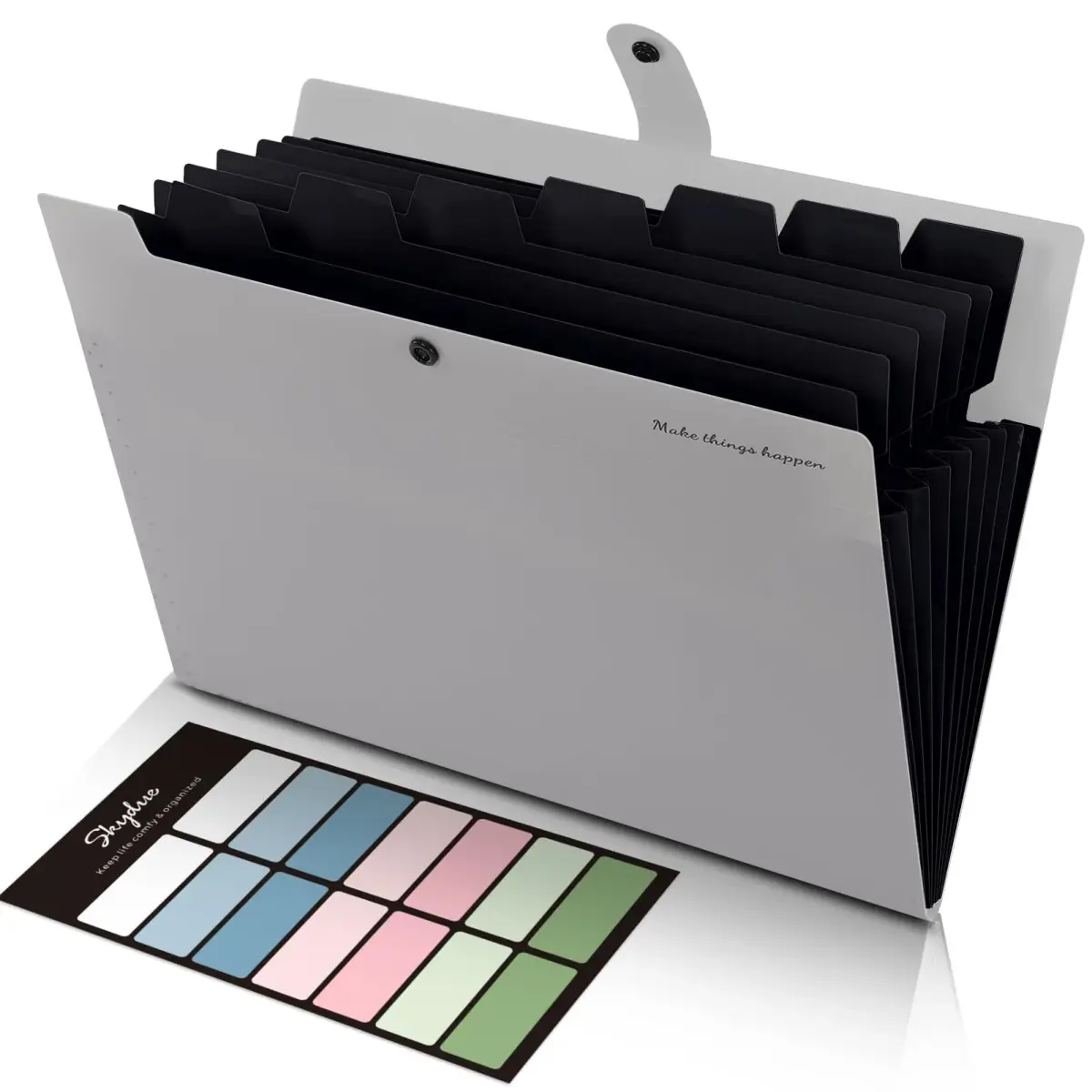 SKYDUE Accordion File Organizer 8 Pockets 32.5 cm (12.8 in) | Portable Document Paper Organizer for Office, School, Home - main product image