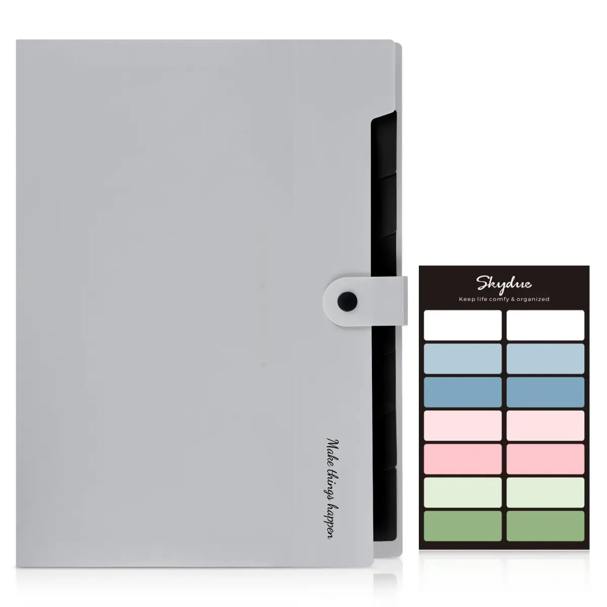 SKYDUE Accordion File Organizer 8 Pockets 32.5 cm (12.8 in) | Portable Document Paper Organizer for Office, School, Home - view 2