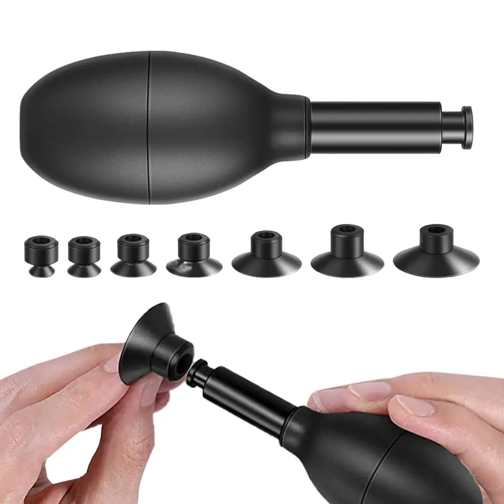 EastVita Lens Sucker Kit 8-in-1 with 7 Interchangeable Suction Cups | Strong Suction Manual Vacuum Suction Pen - main product image