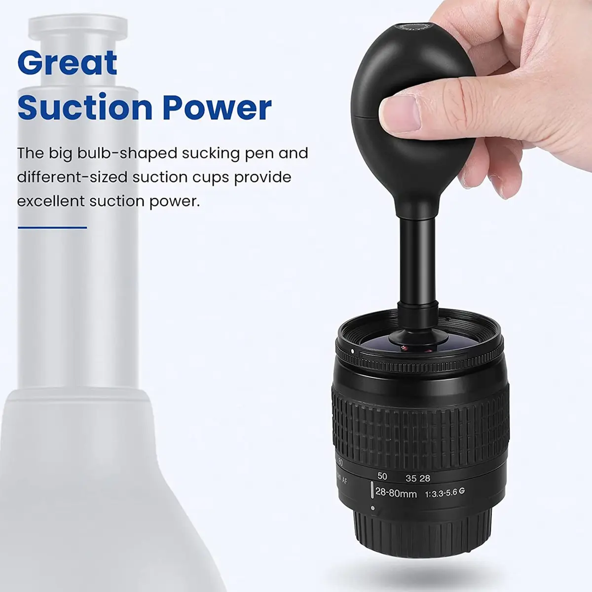 EastVita Lens Sucker Kit 8-in-1 with 7 Interchangeable Suction Cups | Strong Suction Manual Vacuum Suction Pen - view 5