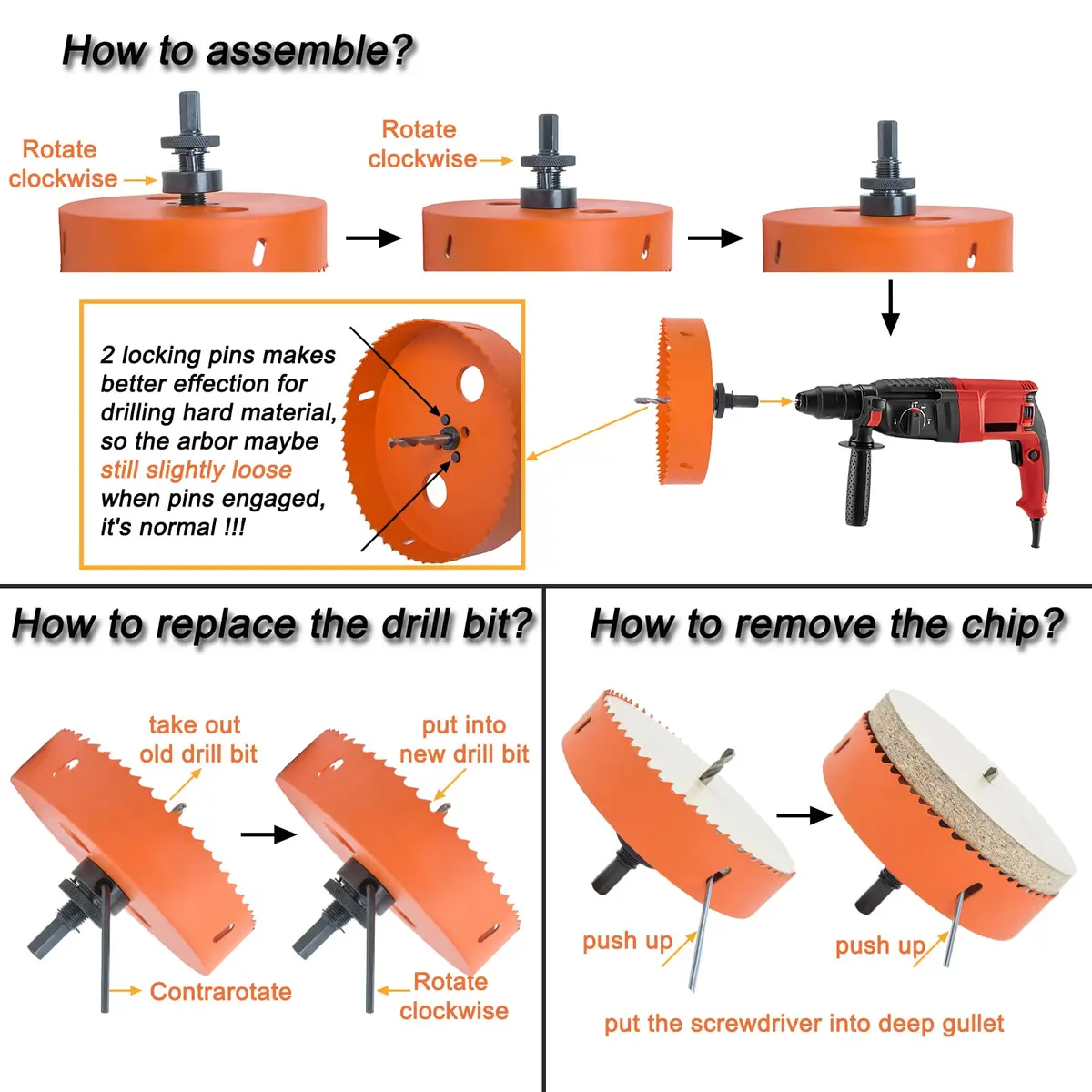 VIKITON 6 inch Hole Saw for Wood, Metal, Plastic & Drywall | Bi-Metal Construction, 152mm Diameter - view 5