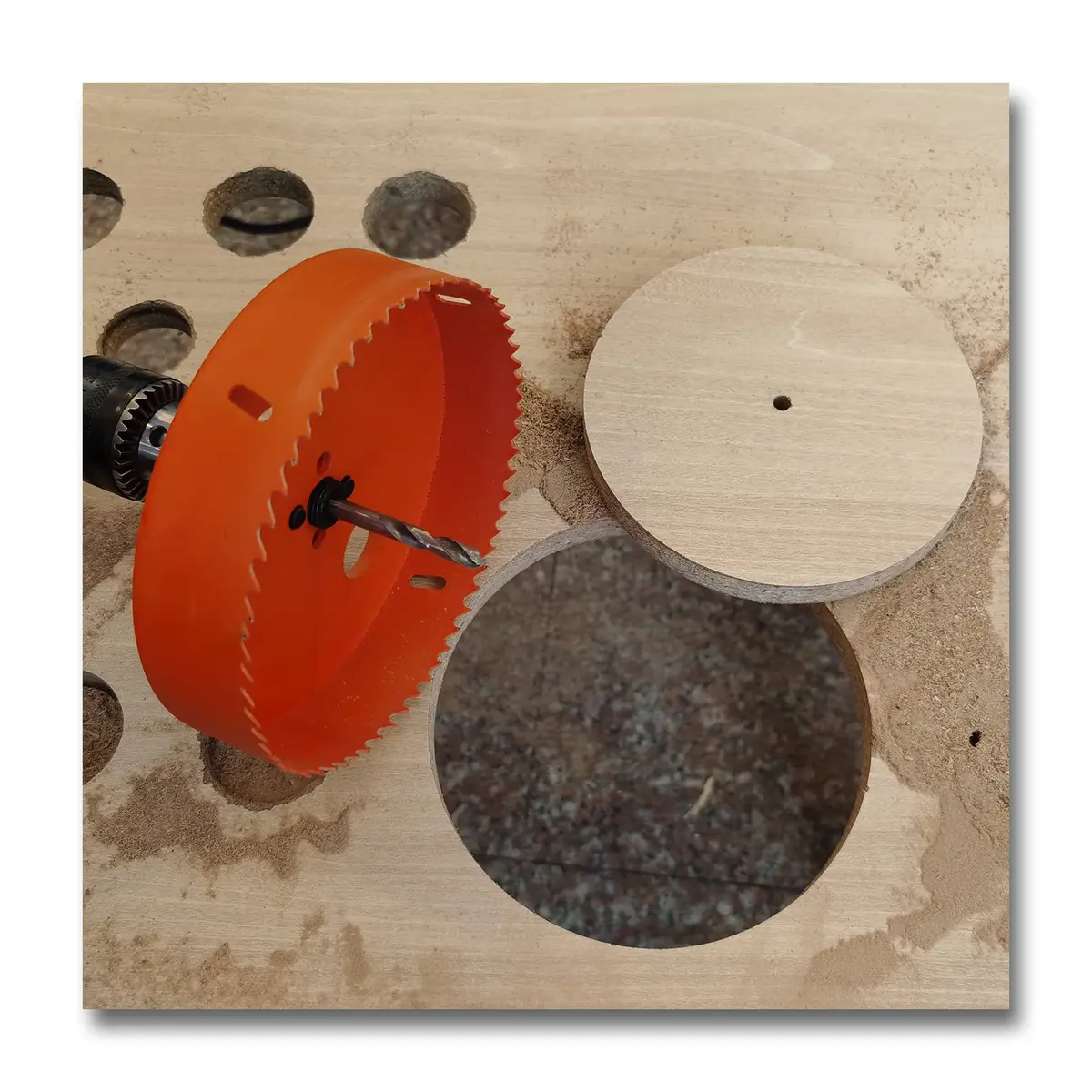 VIKITON 6 inch Hole Saw for Wood, Metal, Plastic & Drywall | Bi-Metal Construction, 152mm Diameter - view 3