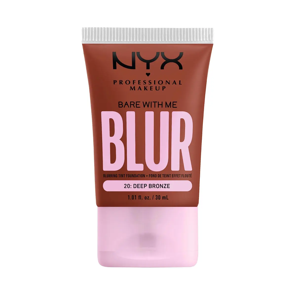 NYX PROFESSIONAL MAKEUP Bare With Me Blur Skin Tint Foundation Deep Bronze 29.76 ml (1.01 Fl Oz) | Matte Blurred Finish with Matcha & Niacinamide - main product image