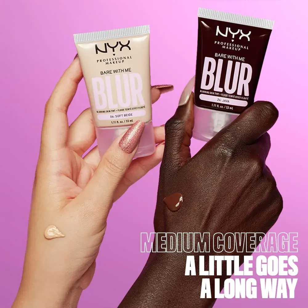 NYX PROFESSIONAL MAKEUP Bare With Me Blur Skin Tint Foundation Espresso 30ml (1.01 Fl Oz) | Matte Blurred Finish - view 6