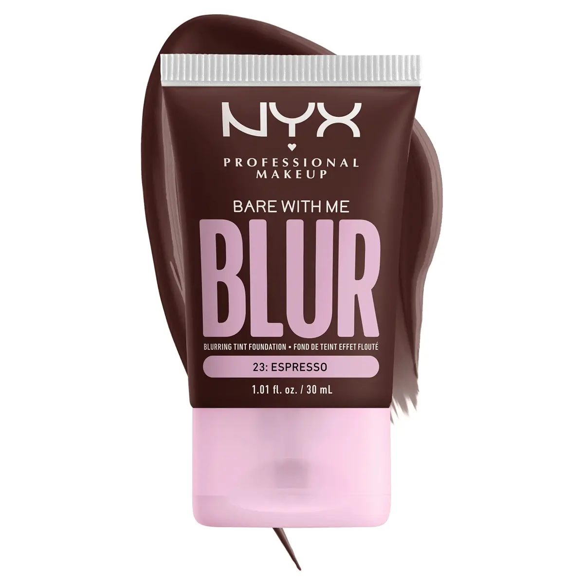 NYX PROFESSIONAL MAKEUP Bare With Me Blur Skin Tint Foundation Espresso 30ml (1.01 Fl Oz) | Matte Blurred Finish - view 7