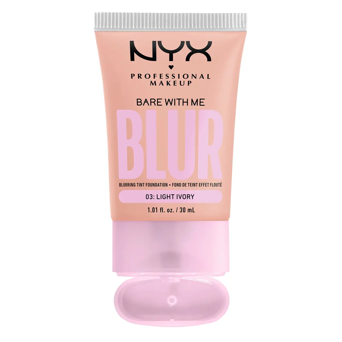 NYX PROFESSIONAL MAKEUP Bare With Me Blur Tint Foundation Light Ivory 30ml (1.01 Fl Oz) | Matte Blurred Finish - view 8