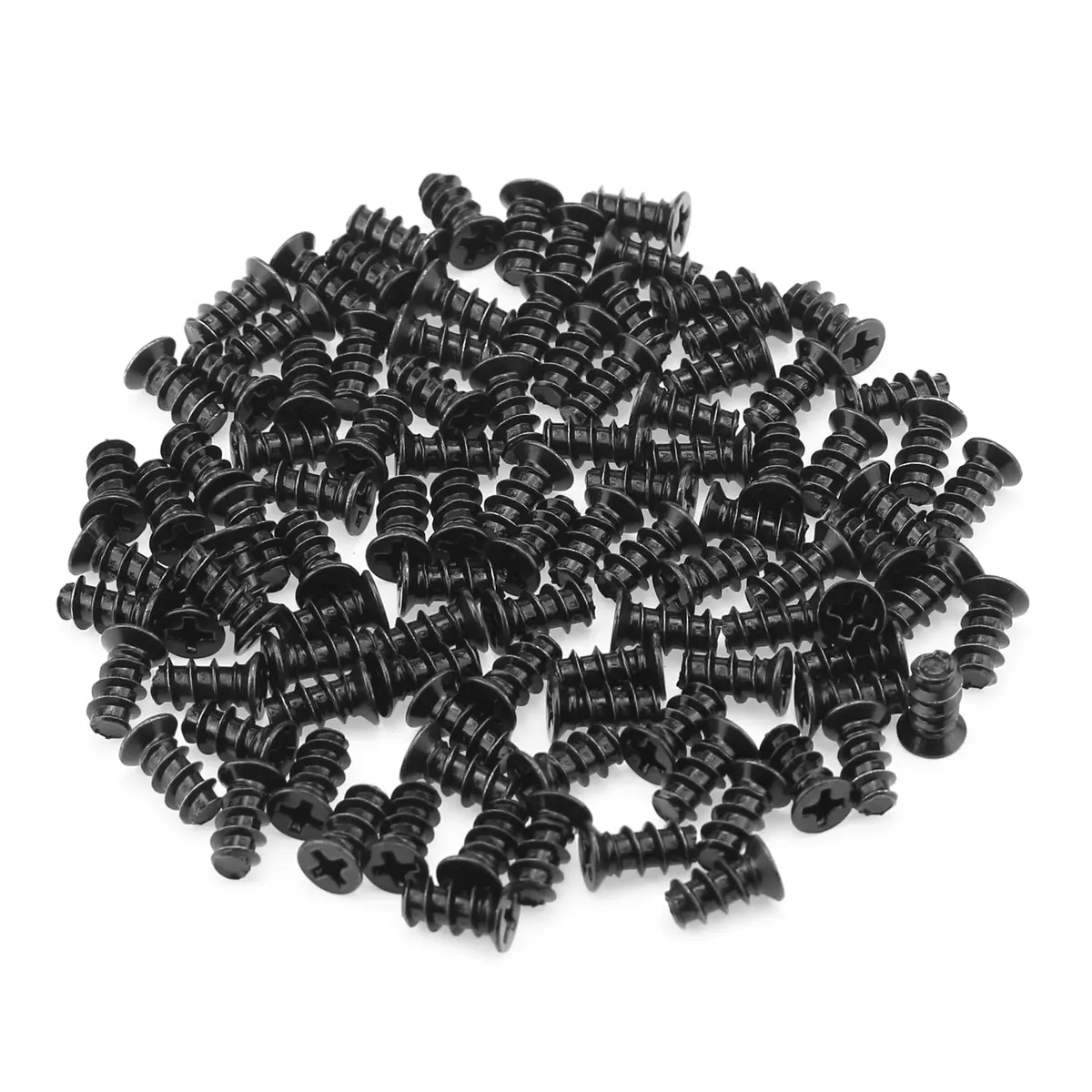 HELIFOUNER Black Computer Fan Mount Screws M5x10mm | Durable Carbon Steel, Easy Install, 100 Pieces - main product image
