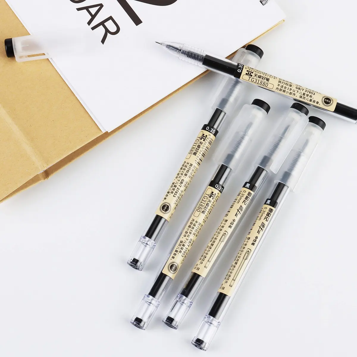 PurpleWillow Japanese Extra Fine Black Gel Pens 0.35mm (12-Pack) | Smooth Writing for Students & Professionals - view 6
