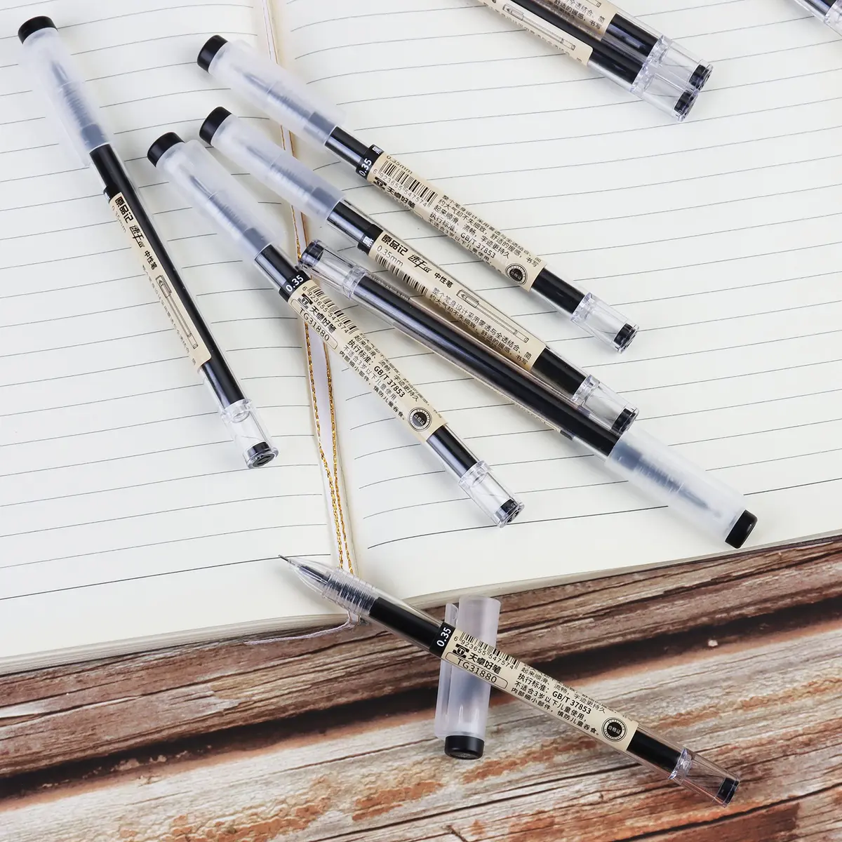 PurpleWillow Japanese Extra Fine Black Gel Pens 0.35mm (12-Pack) | Smooth Writing for Students & Professionals - view 4