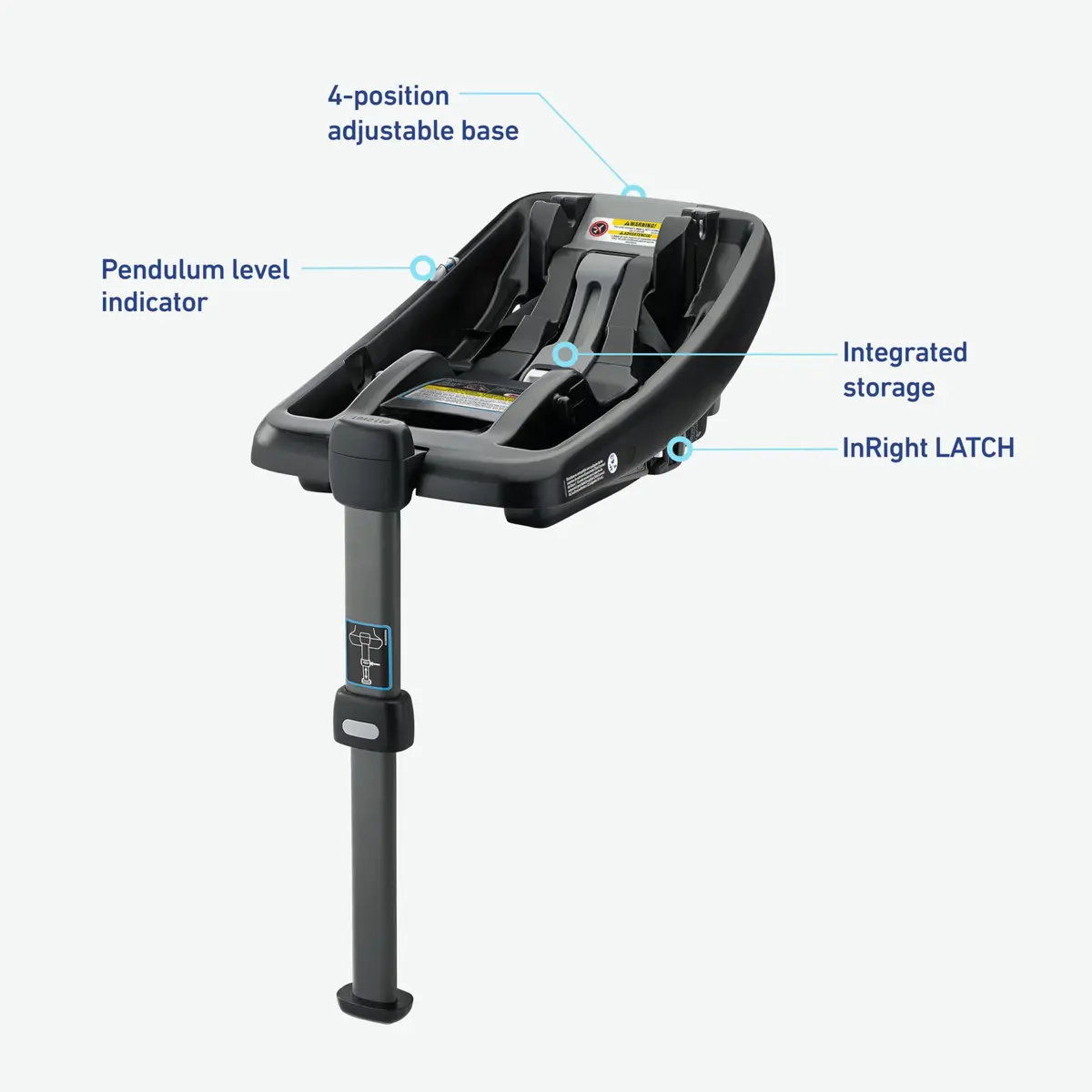 Graco SnugRide SnugLock Infant Car Seat Base ft. Load Leg Technology, Black | Rear-Facing Safety & Load Leg Stability - view 5