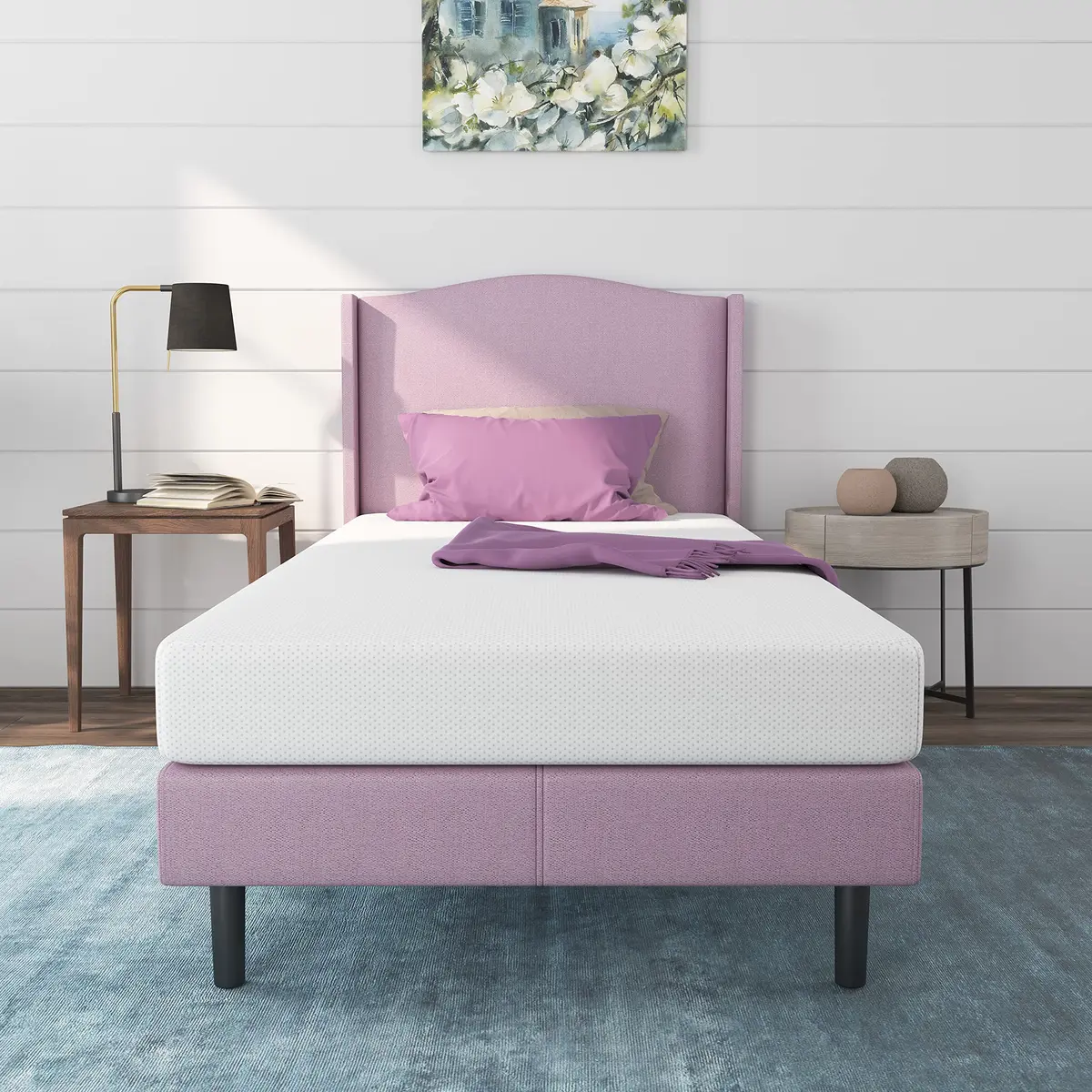 NapQueen 5 Inch Rainbow Memory Foam Twin Mattress for Kids | Breathable, Safe & Fully Compressed - main product image