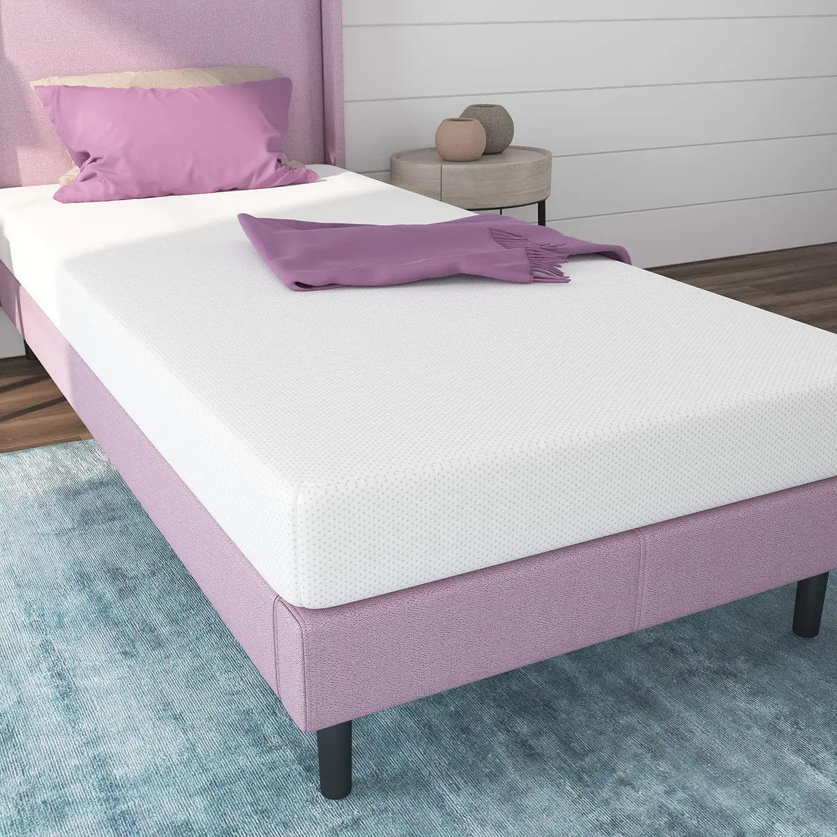 NapQueen 5 Inch Rainbow Memory Foam Twin Mattress for Kids | Breathable, Safe & Fully Compressed - view 2