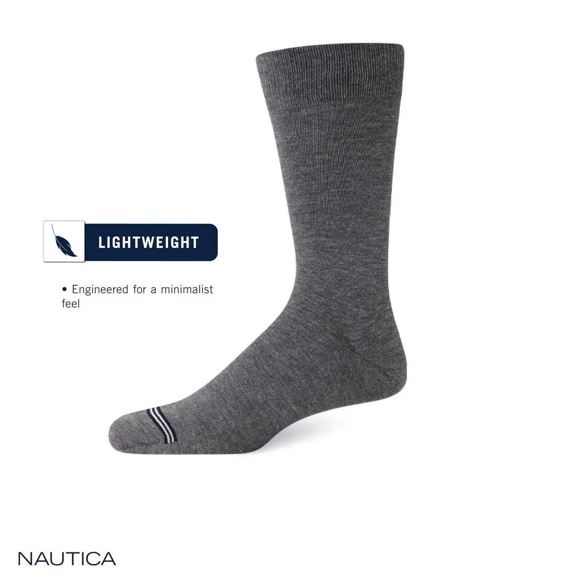 Nautica Men's Dress Socks Business Formal Comfort Stretch Crew Socks 10 Pack | 2.27 kg (5 lb) | Moisture-Wicking & Breathable - view 2