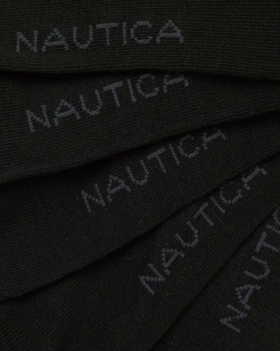 Nautica Men's Dress Socks Business Formal Comfort Stretch Crew Socks 10 Pack | 2.27 kg (5 lb) | Moisture-Wicking & Breathable - view 3