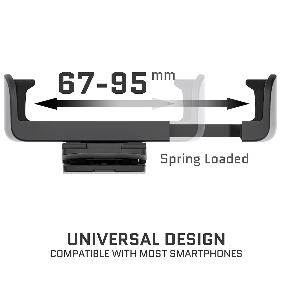 Ghostek Universal Belt Clip Holster with Kickstand & Swivel Mount, Fits Phones up to 3.7" Wide | Black - view 3